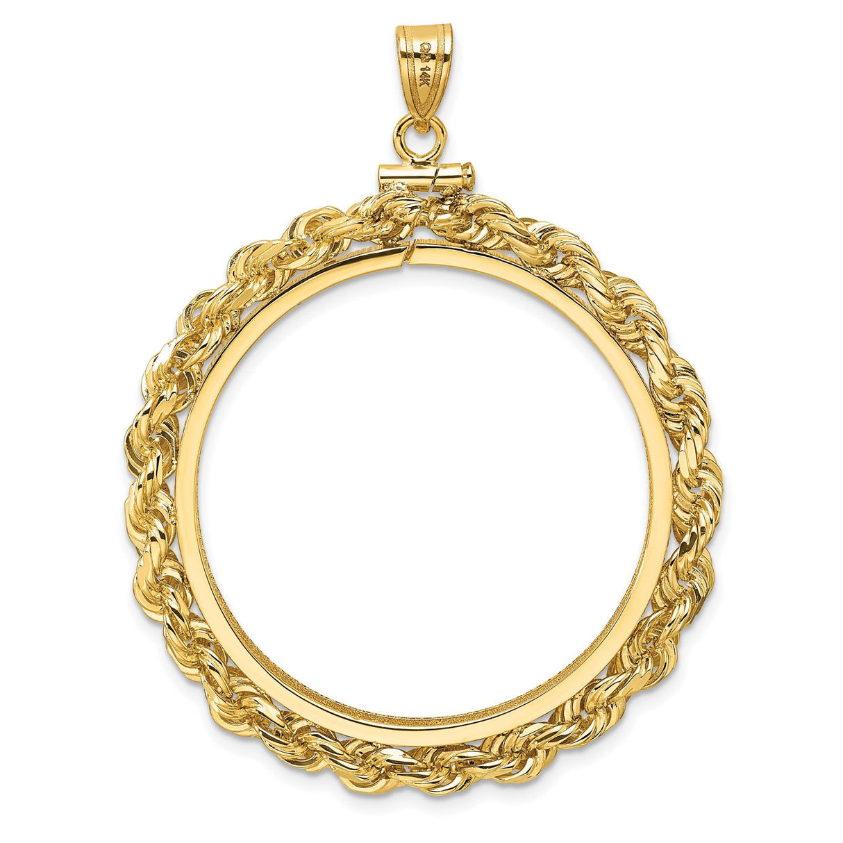 33 mm 14k Yellow Gold coin bezel for 32.7 mm Coin — additional image