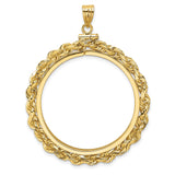 33 mm 14k Yellow Gold coin bezel for 32.7 mm Coin — additional image