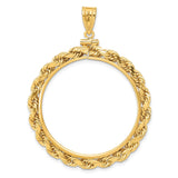 33 mm 14k Yellow Gold coin bezel for 32.7 mm Coin — additional image