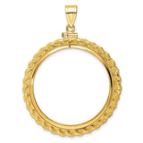 33 mm 10k Yellow Gold coin bezel for 32.7 mm Coin