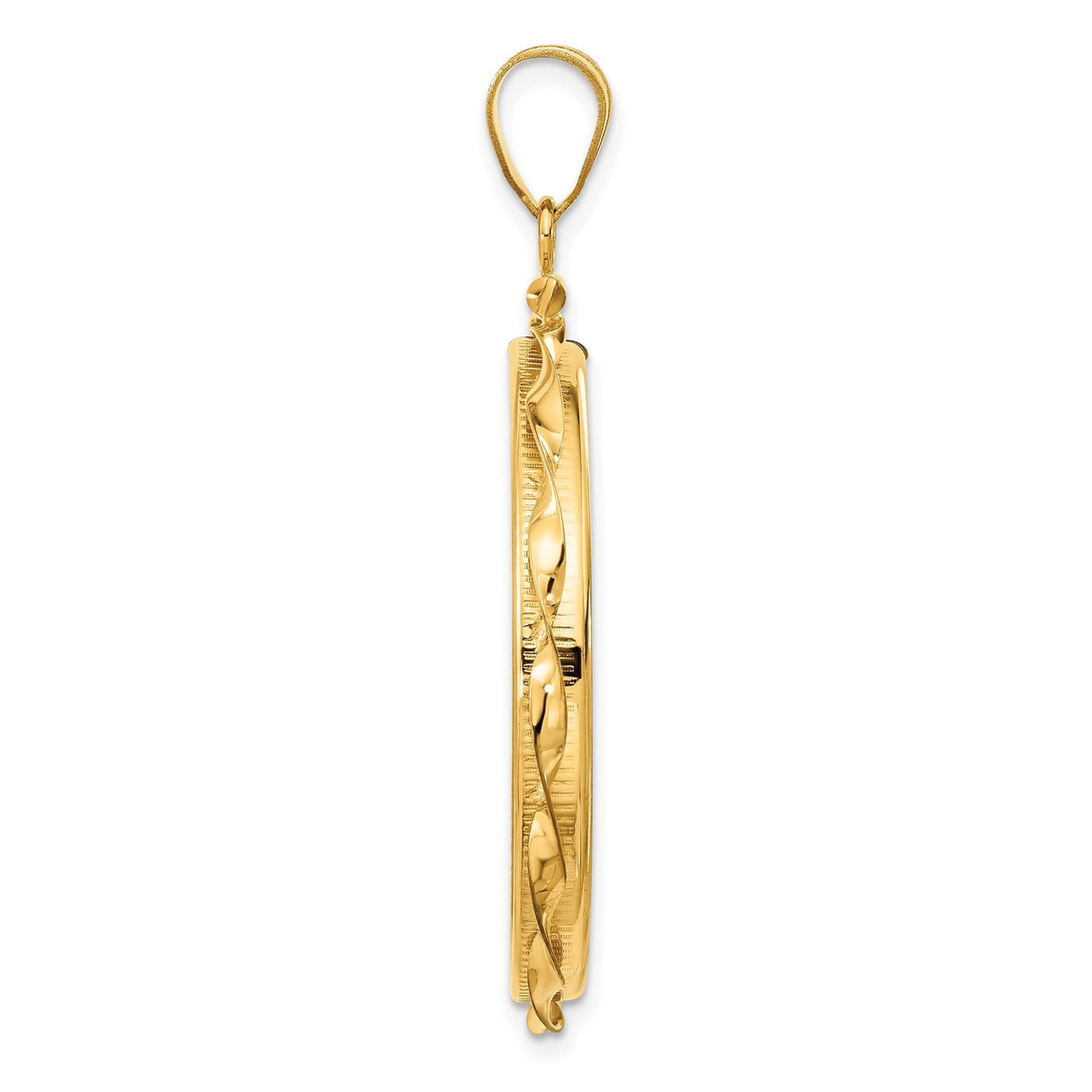 33 mm 14k Yellow Gold coin bezel for 32.7 mm Coin — alternate view