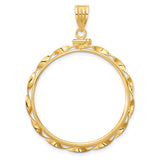 33 mm 14k Yellow Gold coin bezel for 32.7 mm Coin — additional image