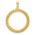 33 mm 10k Yellow Gold coin bezel for 32.7 mm Coin