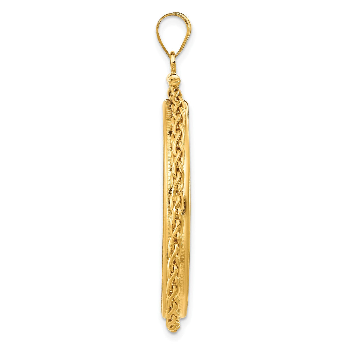 33 mm 14k Yellow Gold coin bezel for 32.7 mm Coin — alternate view