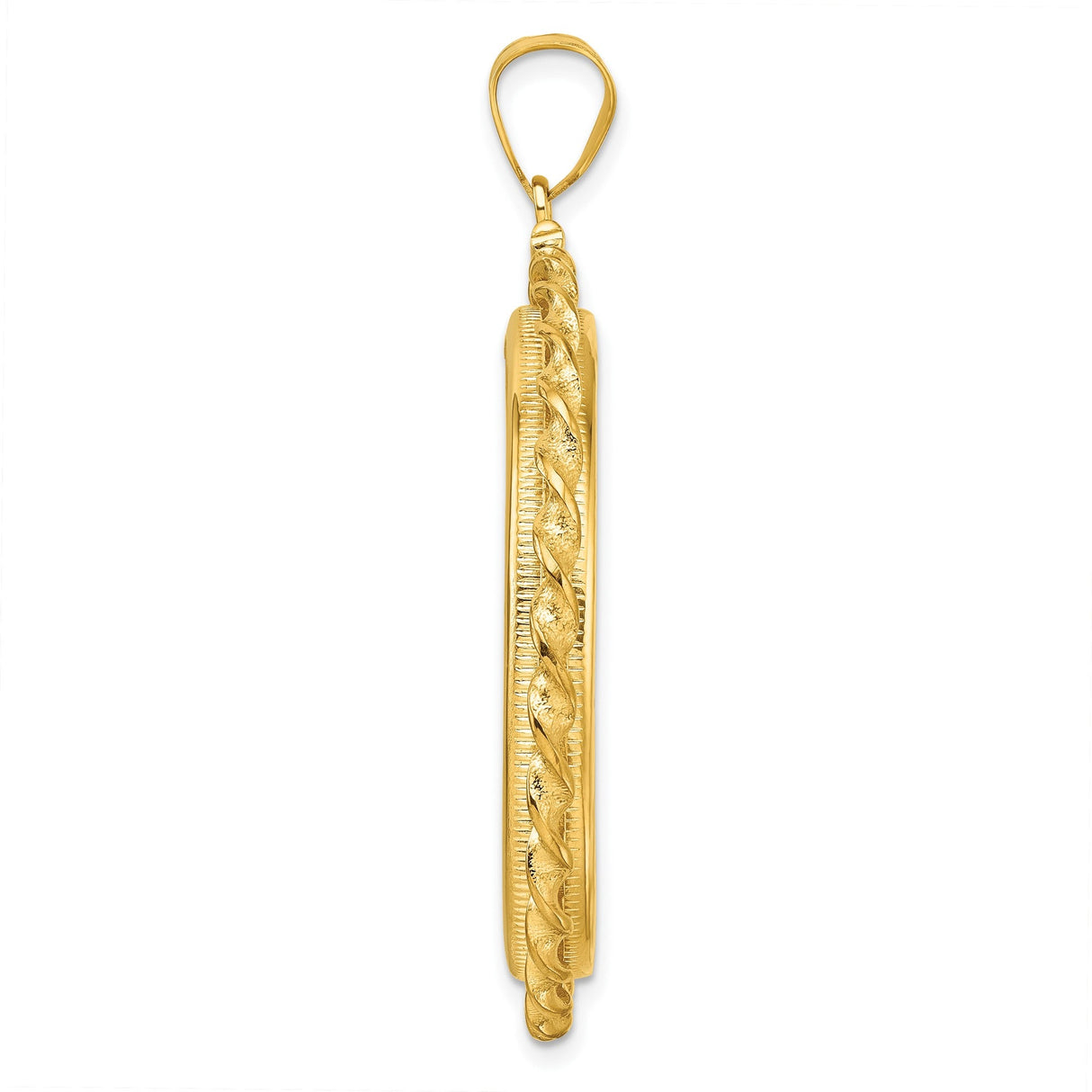 33 mm 14k Yellow Gold coin bezel for 32.7 mm Coin — alternate view
