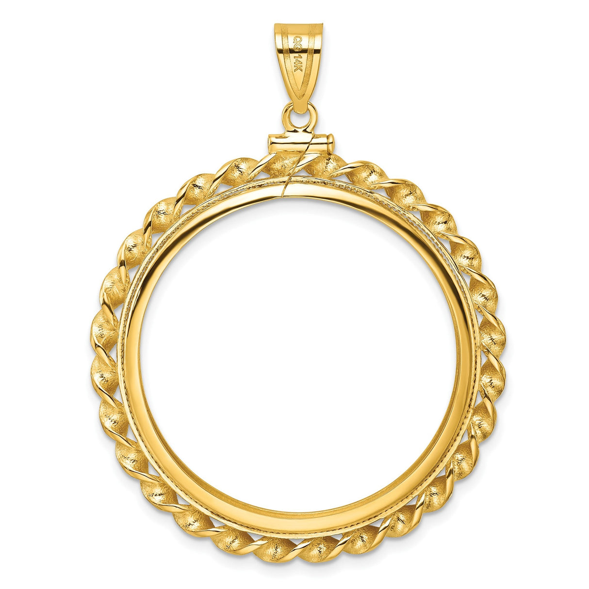 33 mm 14k Yellow Gold coin bezel for 32.7 mm Coin — additional image