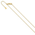 14K Yellow Gold 0.8 mm Box Chain Necklace, Polished