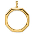 34 mm 14k Yellow Gold coin bezel for 34.2 mm Coin