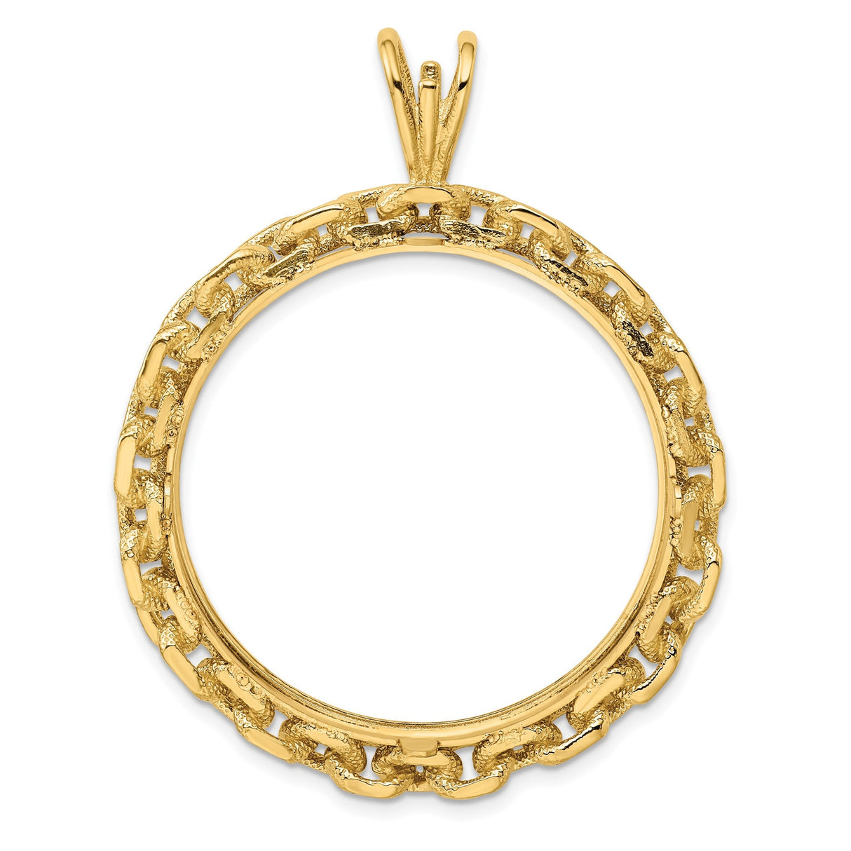 34 mm 14k Yellow Gold coin bezel for 34.2 mm Coin — additional image