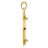 34 mm 14k Yellow Gold coin bezel for 34.2 mm Coin — alternate view