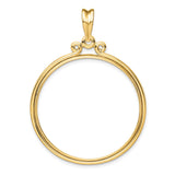 34 mm 14k Yellow Gold coin bezel for 34.2 mm Coin