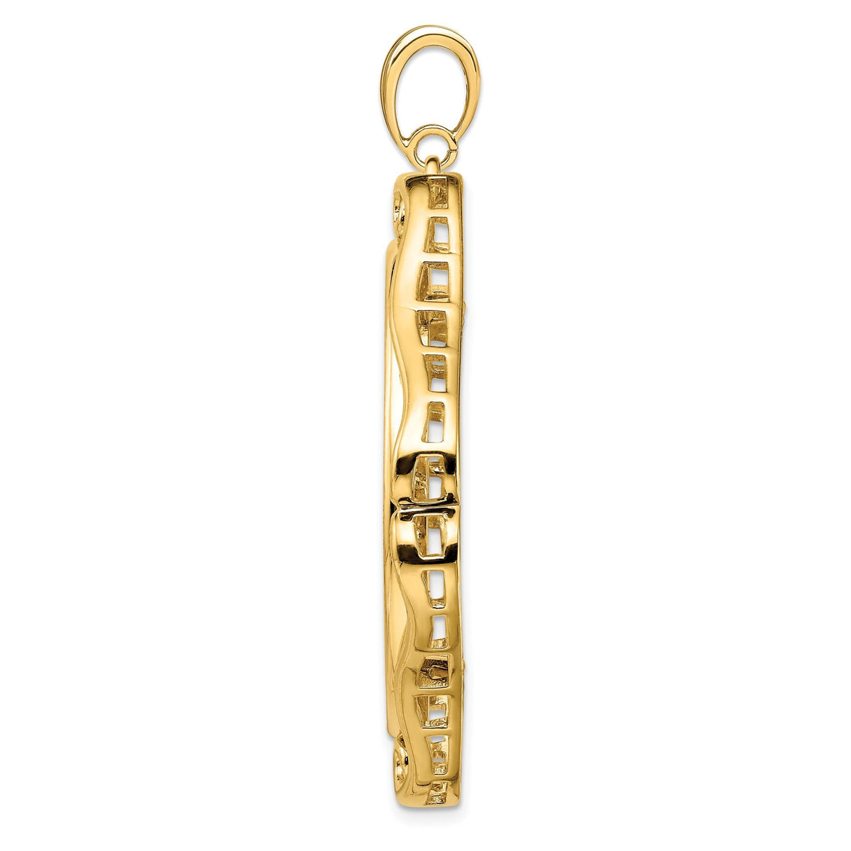 34 mm 14k Yellow Gold coin bezel for 34.2 mm Coin — alternate view