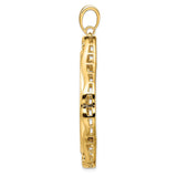 34 mm 14k Yellow Gold coin bezel for 34.2 mm Coin — alternate view