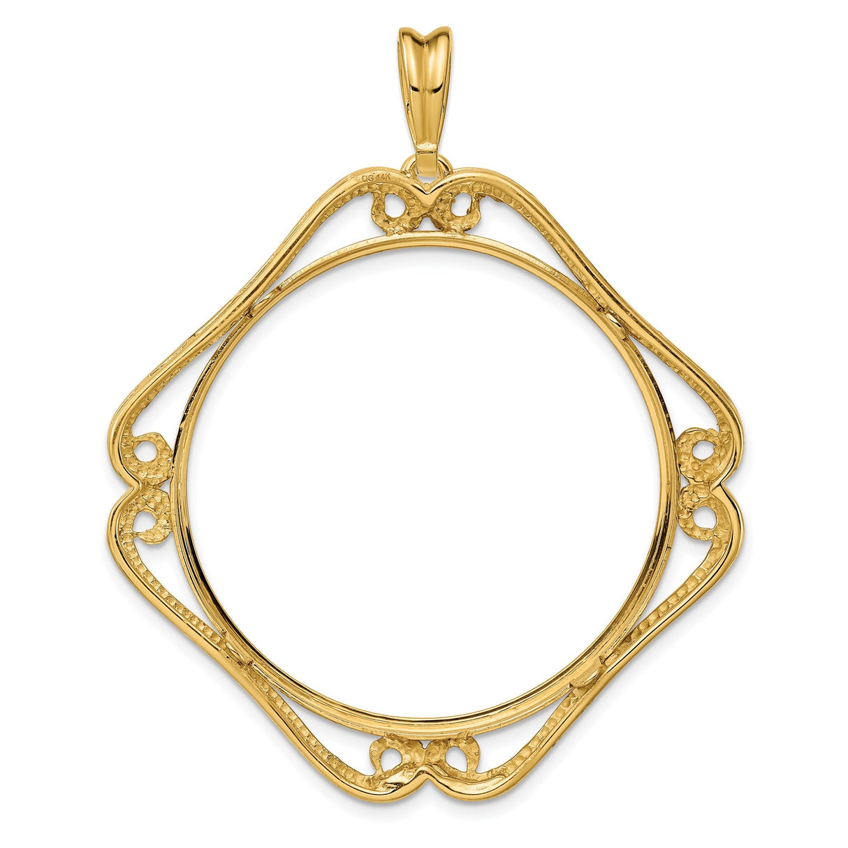 34 mm 14k Yellow Gold coin bezel for 34.2 mm Coin — additional image