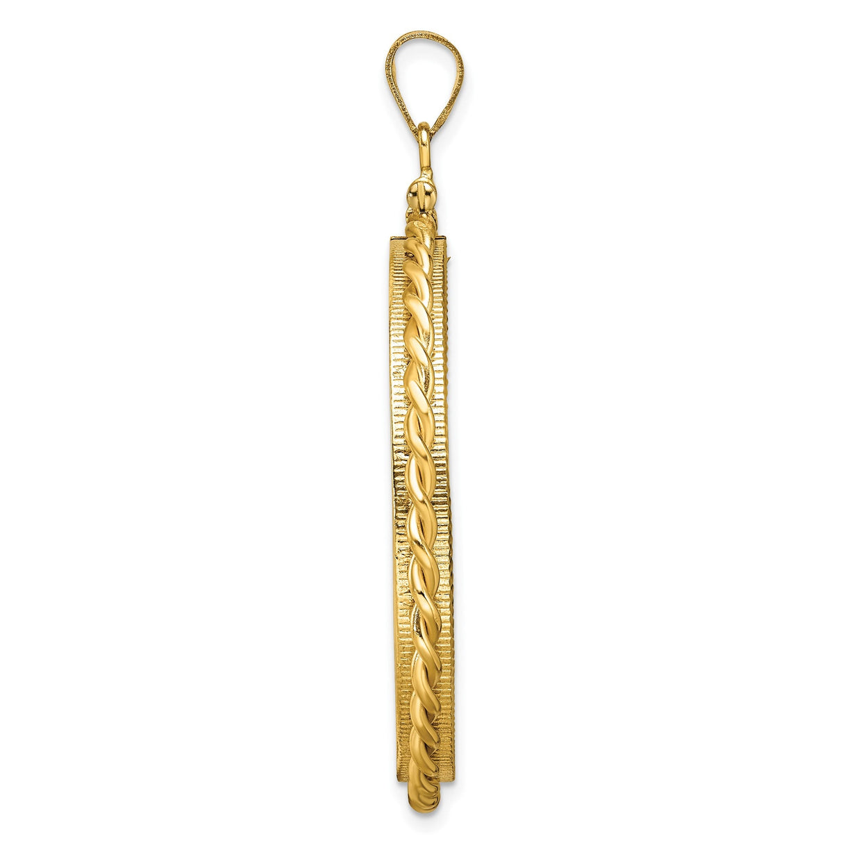 34 mm 14k Yellow Gold coin bezel for 34.2 mm Coin — alternate view
