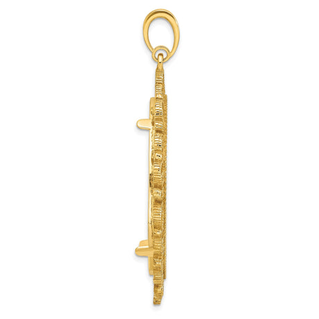 34 mm 14k Yellow Gold coin bezel for 34.2 mm Coin — alternate view