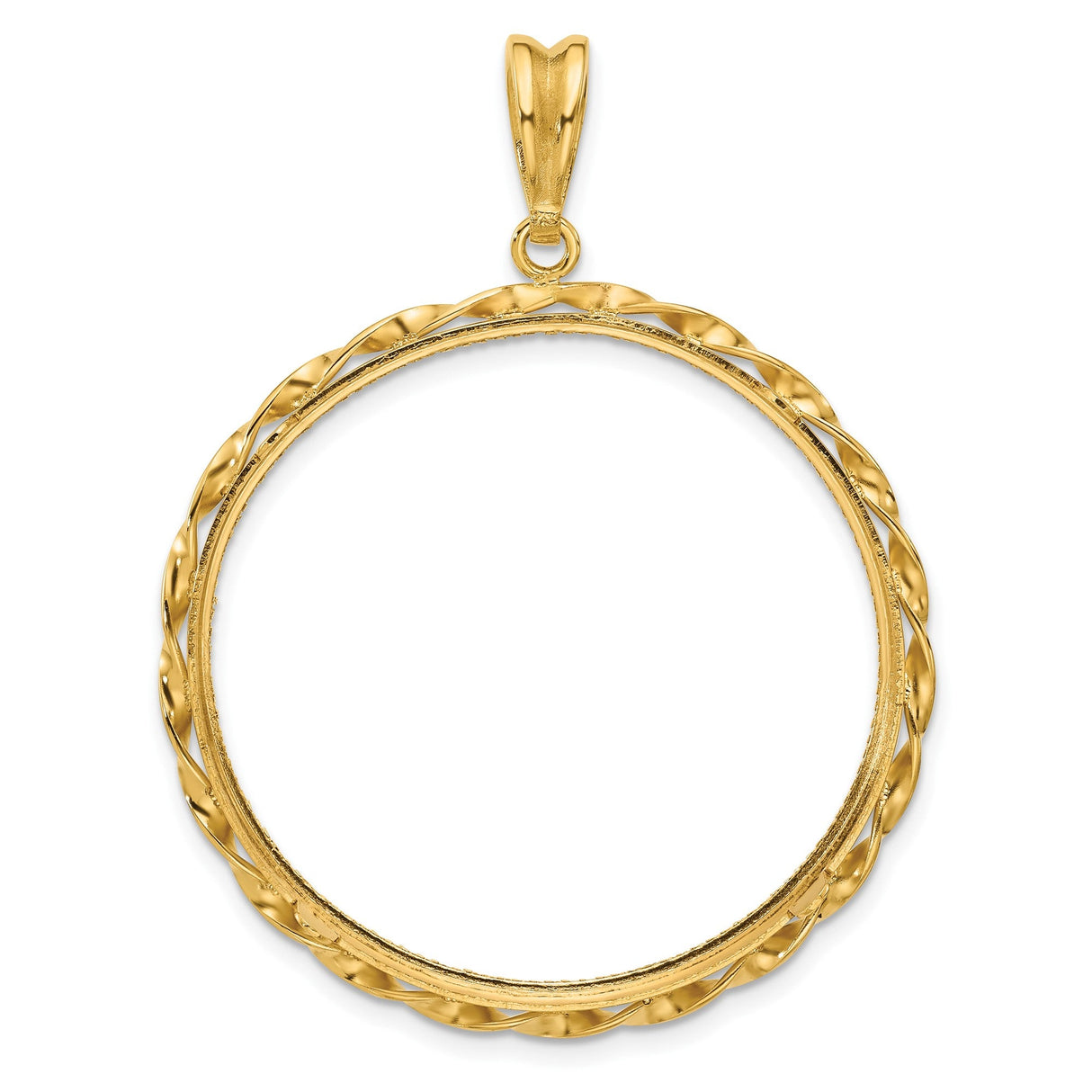 34 mm 14k Yellow Gold coin bezel for 34.2 mm Coin — additional image