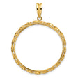 34 mm 14k Yellow Gold coin bezel for 34.2 mm Coin