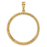 34 mm 14k Yellow Gold coin bezel for 34.2 mm Coin — additional image
