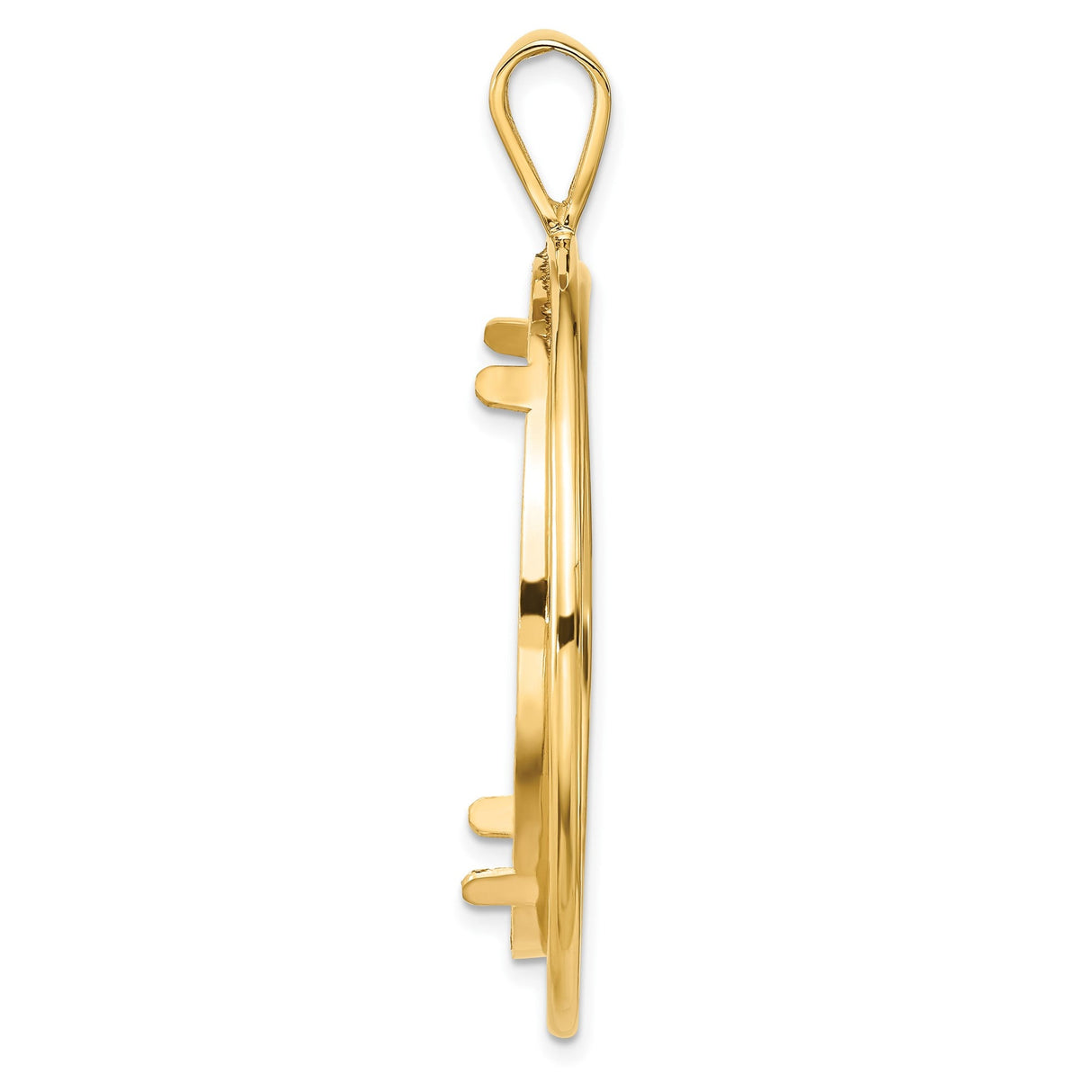 34 mm 14k Yellow Gold coin bezel for 34.2 mm Coin — alternate view