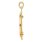 34 mm 14k Yellow Gold coin bezel for 34.2 mm Coin — alternate view