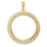 34 mm 14k Yellow Gold coin bezel for 34.2 mm Coin — additional image