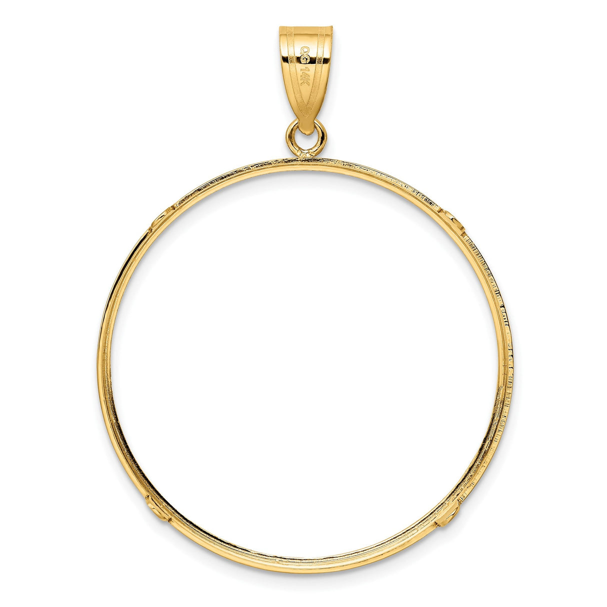 34 mm 14k Yellow Gold coin bezel for 34.2 mm Coin — additional image