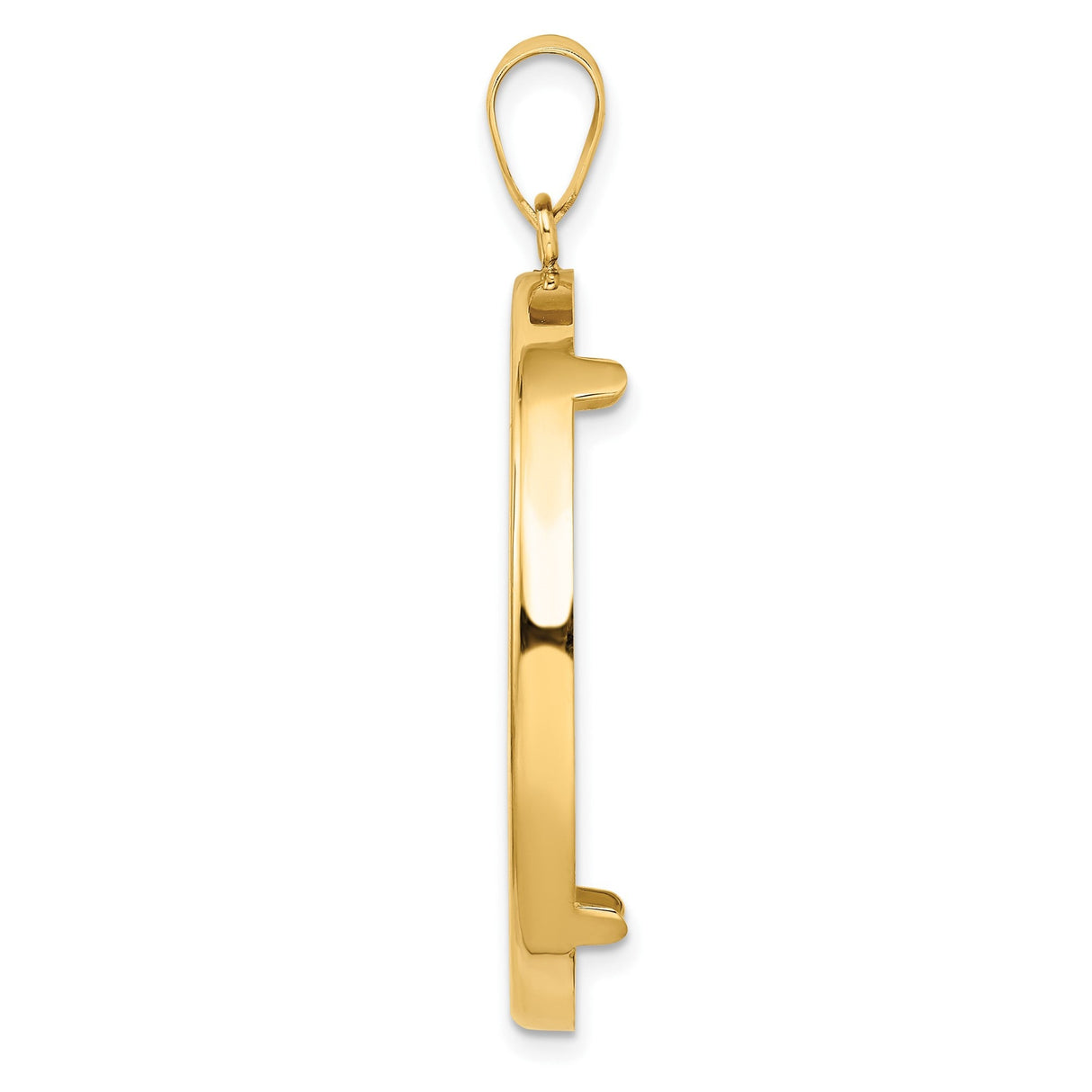 34 mm 14k Yellow Gold coin bezel for 34.2 mm Coin — alternate view