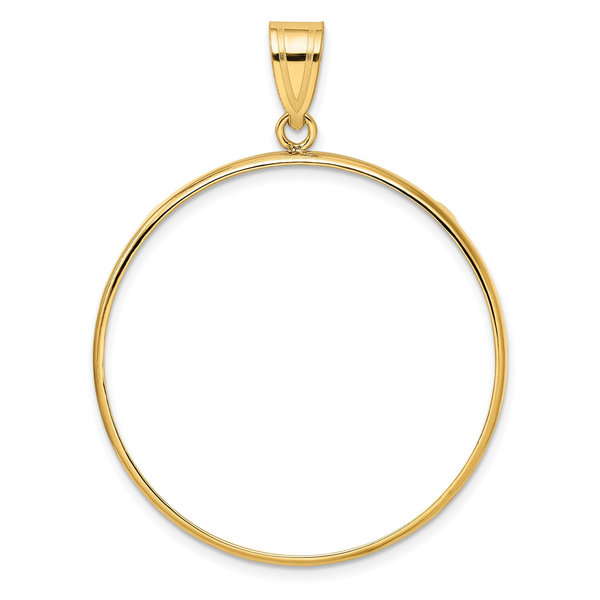34 mm 14k Yellow Gold coin bezel for 34.2 mm Coin