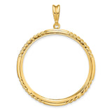 34 mm 14k Yellow Gold coin bezel for 34.2 mm Coin — additional image