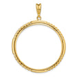 34 mm 14k Yellow Gold coin bezel for 34.2 mm Coin