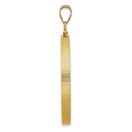 34 mm 14k Yellow Gold coin bezel for 34.2 mm Coin — alternate view