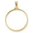 34 mm 14k Yellow Gold coin bezel for 34.2 mm Coin