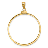 34 mm 14k Yellow Gold coin bezel for 34.2 mm Coin