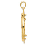 34 mm 14k Yellow Gold coin bezel for 34.2 mm Coin — alternate view