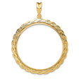 34 mm 14k Yellow Gold coin bezel for 34.2 mm Coin
