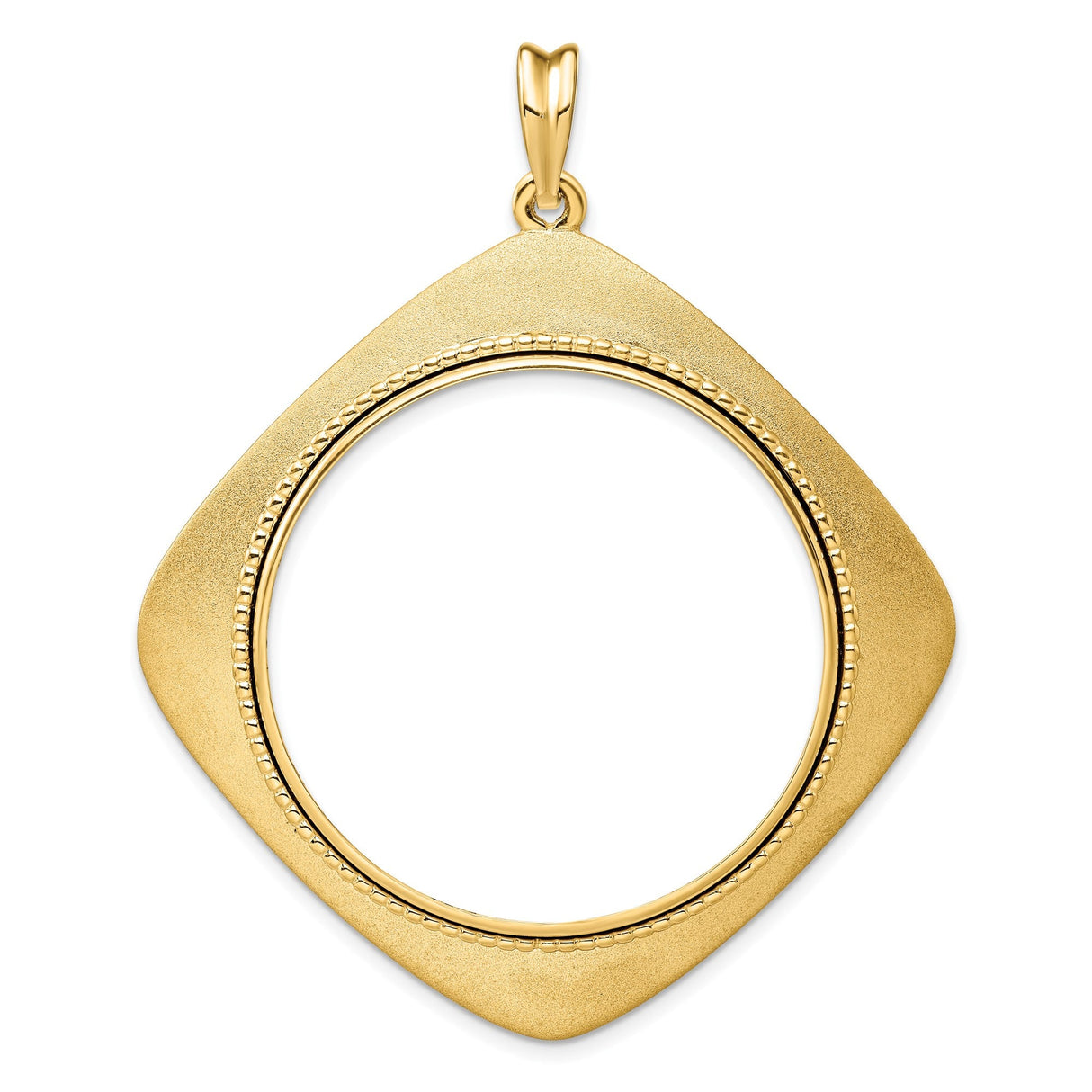 34 mm 14k Yellow Gold coin bezel for 34.2 mm Coin