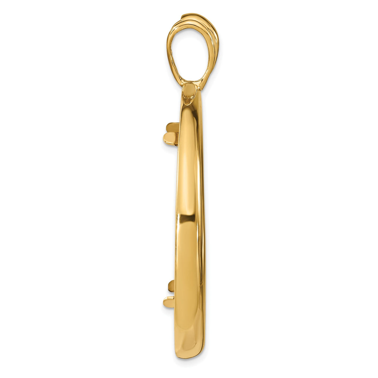 34 mm 14k Yellow Gold coin bezel for 34.2 mm Coin — alternate view