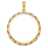 34 mm 14k Yellow Gold coin bezel for 34.2 mm Coin — additional image