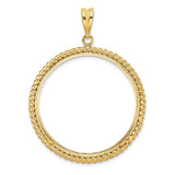 34 mm 14k Yellow Gold coin bezel for 34.2 mm Coin — additional image