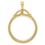 34 mm 14k Yellow Gold coin bezel for 34.2 mm Coin — additional image