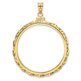34 mm 14k Yellow Gold coin bezel for 34.2 mm Coin — additional image