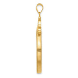 34 mm 14k Yellow Gold coin bezel for 34.2 mm Coin — alternate view