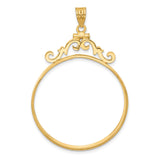 34 mm 14k Yellow Gold coin bezel for 34.2 mm Coin — additional image