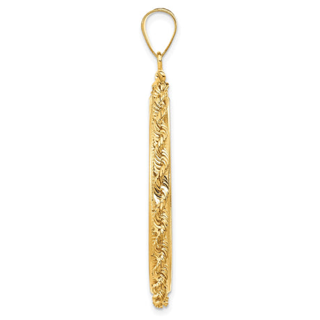 34 mm 14k Yellow Gold coin bezel for 34.2 mm Coin — alternate view