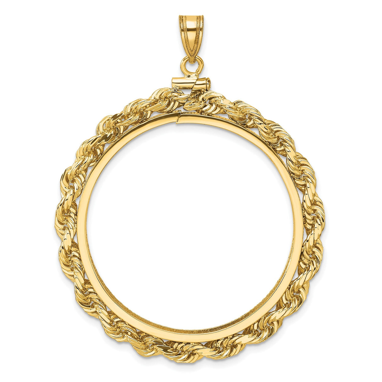 34 mm 14k Yellow Gold coin bezel for 34.2 mm Coin — additional image
