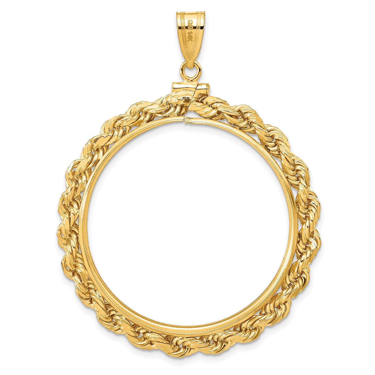 34 mm 14k Yellow Gold coin bezel for 34.2 mm Coin — additional image