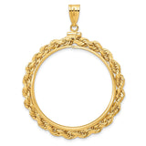 34 mm 14k Yellow Gold coin bezel for 34.2 mm Coin — additional image