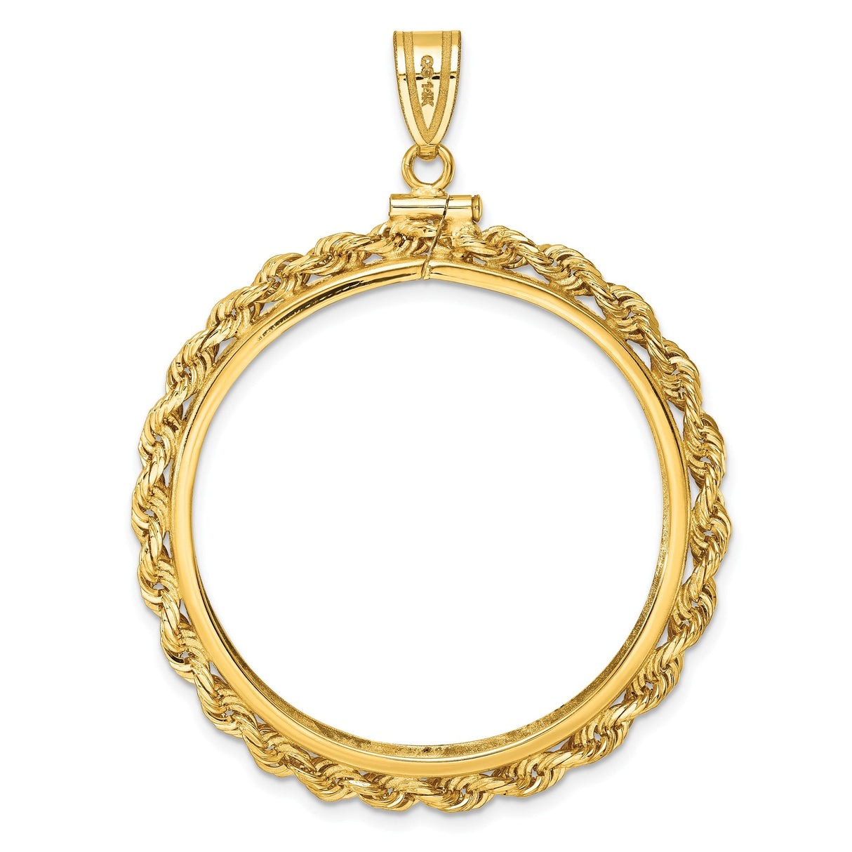 34 mm 14k Yellow Gold coin bezel for 34.2 mm Coin — additional image