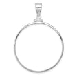 34 mm 14k White Gold coin bezel for 34.2 mm Coin